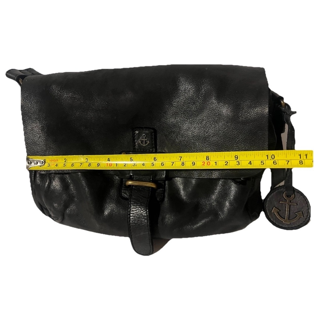 Harbour 2nd Smooth Leather Black “Love Rosi” Multi Compartments Crossbody Bag - Picture 13 of 14